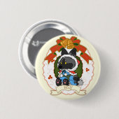 Badge Rond 5 Cm wolf Button (Devant & derrière)