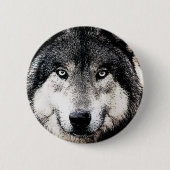 Badge Rond 5 Cm Wolf Eyes (Devant)