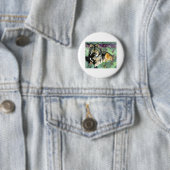 Badge Rond 5 Cm Wolf par Paula Atwell (En situation)