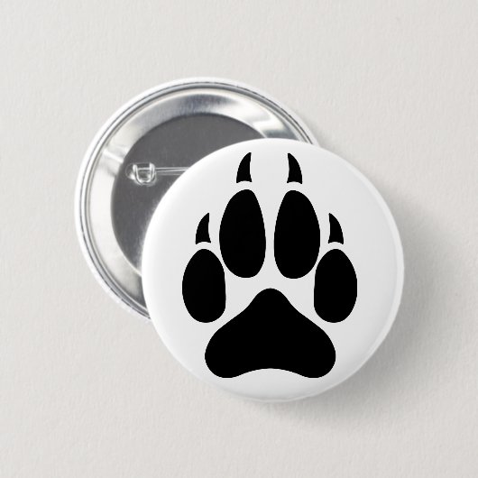 Badge Rond 5 Cm Wolf Paw (Devant & derrière)