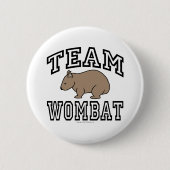 Badge Rond 5 Cm Wombat d'équipe (Devant)