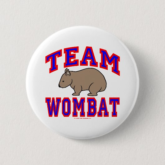 Badge Rond 5 Cm Wombat VI d'équipe (Devant)