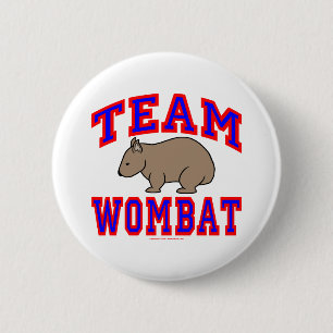 Badge Rond 5 Cm Wombat VI d'équipe