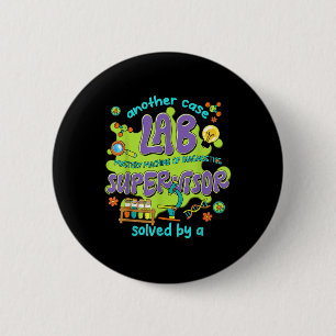 Badge Rond 5 Cm Women Lab Supervisor Lab Week 2025 Vintage Mystery