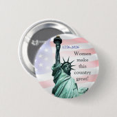 Badge Rond 5 Cm Women Make This Country Great! Button 1 (Devant & derrière)