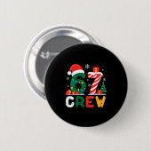 Badge Rond 5 Cm Womens Christmas 67 Crew Brainrot Funny Candy Cane (Devant & derrière)
