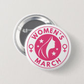 Badge Rond 5 Cm Women's March (Devant & derrière)