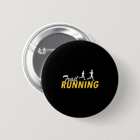 Badge Rond 5 Cm Womens Trail Running Mountain Path Outdoor Fitness (Devant & derrière)