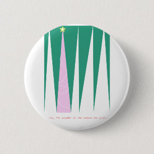 Badge Rond 5 Cm Wonder of the Season Christmas Tree