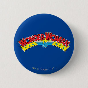 Badge Rond 5 Cm Wonder Woman 1987 Comic Book Logo