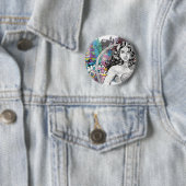 Badge Rond 5 Cm Wonder Woman Collage 6 (En situation)