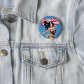 Badge Rond 5 Cm Wonder Woman Couverture de bande dessinée (En situation)