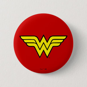Badge Rond 5 Cm Wonder Woman   Logo classique