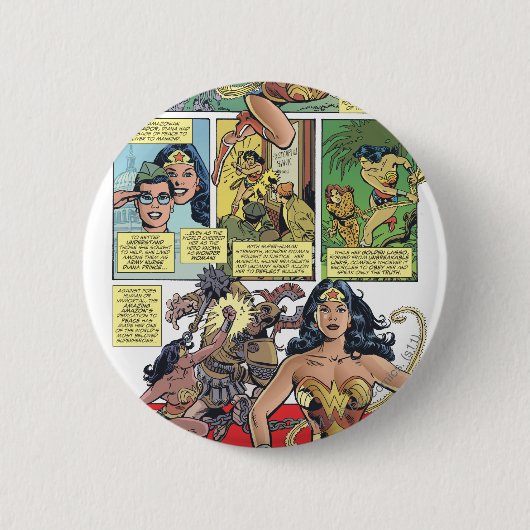 Badge Rond 5 Cm Wonder Woman Princess Diana (Devant)