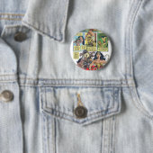 Badge Rond 5 Cm Wonder Woman Princess Diana (En situation)