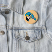 Badge Rond 5 Cm Wonder Woman Profile Background (En situation)