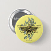 Badge Rond 5 Cm Wonder Woman Queen Bee Logo (Devant & derrière)