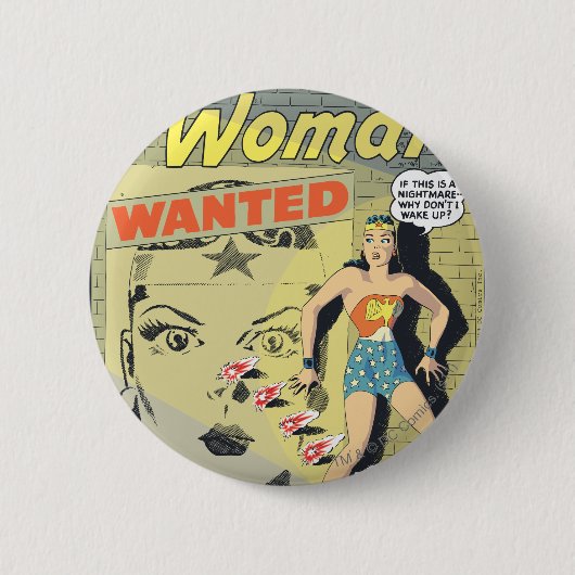 Badge Rond 5 Cm Wonder Woman Recherché (Devant)
