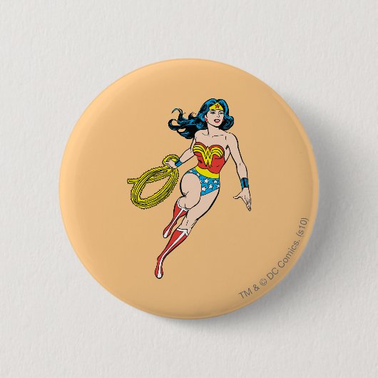 Badge Rond 5 Cm Wonder Woman Run (Devant)