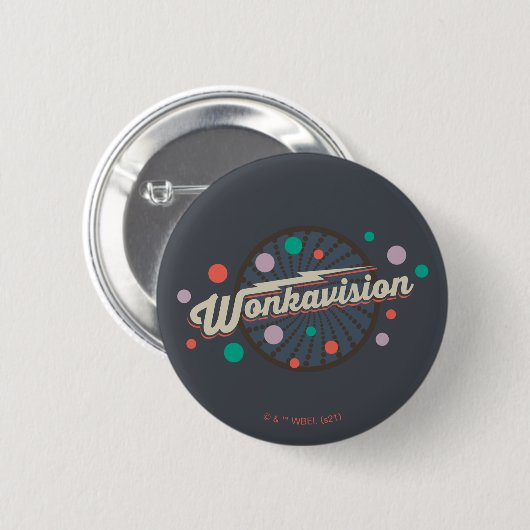 Badge Rond 5 Cm Wonkavision Logo (Devant & derrière)