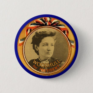 Badge Rond 5 Cm Woodhull pour le président