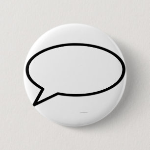 Badge Rond 5 Cm Word Bubble Left Trans MUSEUM Zazzle Cadeaux