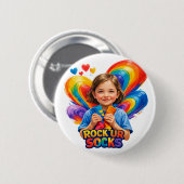 Badge Rond 5 Cm World Down Syndrome Day (Devant & derrière)