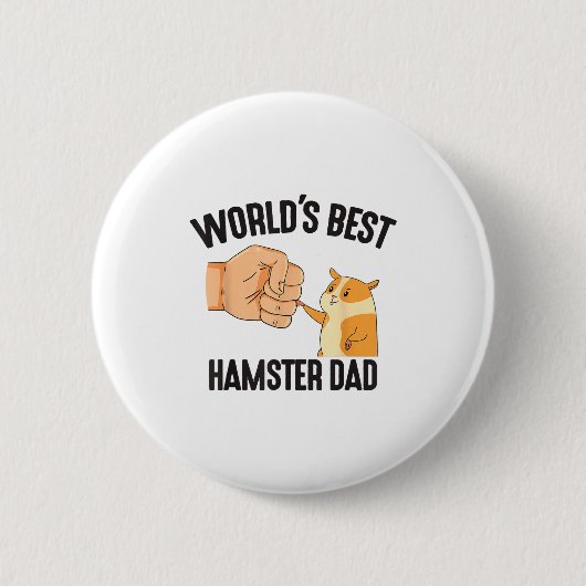 Badge Rond 5 Cm World's Hamster Dad Costume For Animal Lovers Hams (Devant)