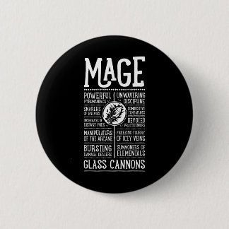 Badge Rond 5 Cm Wow Mage Joueur de rôle 