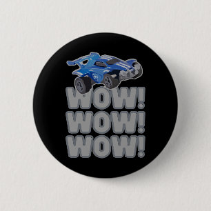 Badge Rond 5 Cm Wow ! Wow ! Wow ! Jeu de football Rocket