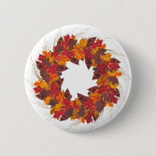 Badge Rond 5 Cm Wreath