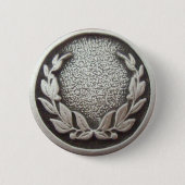 Badge Rond 5 Cm Wreath Silver Laurel (Devant)