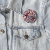 Badge Rond 5 Cm Wrens en rose (En situation)