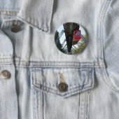 Badge Rond 5 Cm Wuppertal / Wuppertaler Schwebebahn (En situation)