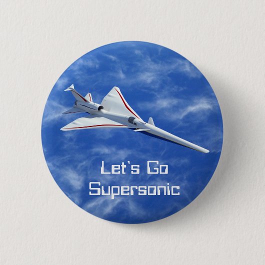 Badge Rond 5 Cm X-59 Avion à réaction supersonique à faible poussé (Devant)