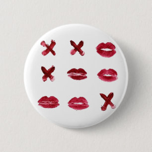 Badge Rond 5 Cm X et bouton de baiser