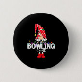 Badge Rond 5 Cm X-mas Santa's Bowling Gnome Christmas Matching  (Devant)