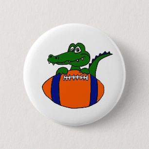 Badge Rond 5 Cm XX alligator impressionnant sur une bande dessiné