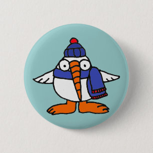 Badge Rond 5 Cm XX Snowbird magnifique de bande dessinée