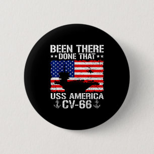 Badge Rond 5 Cm Y être allé fait cela USS America CV-66 aéronef