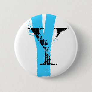Badge Rond 5 Cm Y monogramme