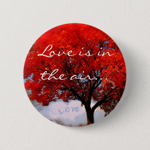 Badge Rond 5 Cm Y'a de l'amour dans l'air ...
