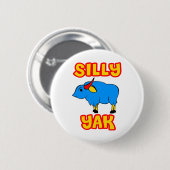 Badge Rond 5 Cm Yaks idiots (Devant & derrière)