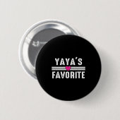 Badge Rond 5 Cm Yaya's Favorite  (Devant & derrière)
