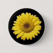 Badge Rond 5 Cm Yellow Daisy Petals (Devant)
