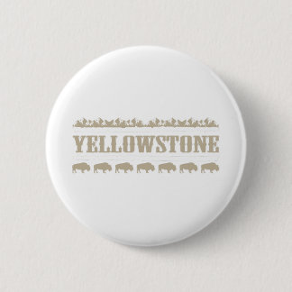 Badge Rond 5 Cm Yellowstone Montana Buffalo
