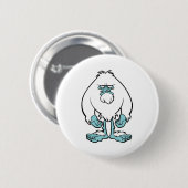 Badge Rond 5 Cm Yeti contrarié (Devant & derrière)