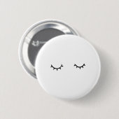 Badge Rond 5 Cm Yeux fermés, juste cils (Devant & derrière)