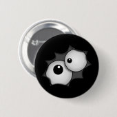 Badge Rond 5 Cm Yeux fous de bande dessinée (Devant & derrière)