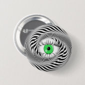 BADGE ROND 5 CM YEUX HYPNOTIQUE - HYPNOTISTE (Devant & derrière)